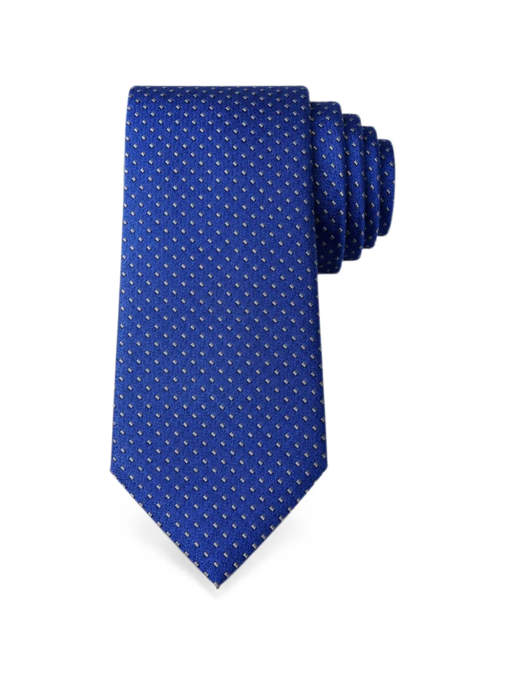 Bona Furtuna Geometric-pattern Tie In Blue