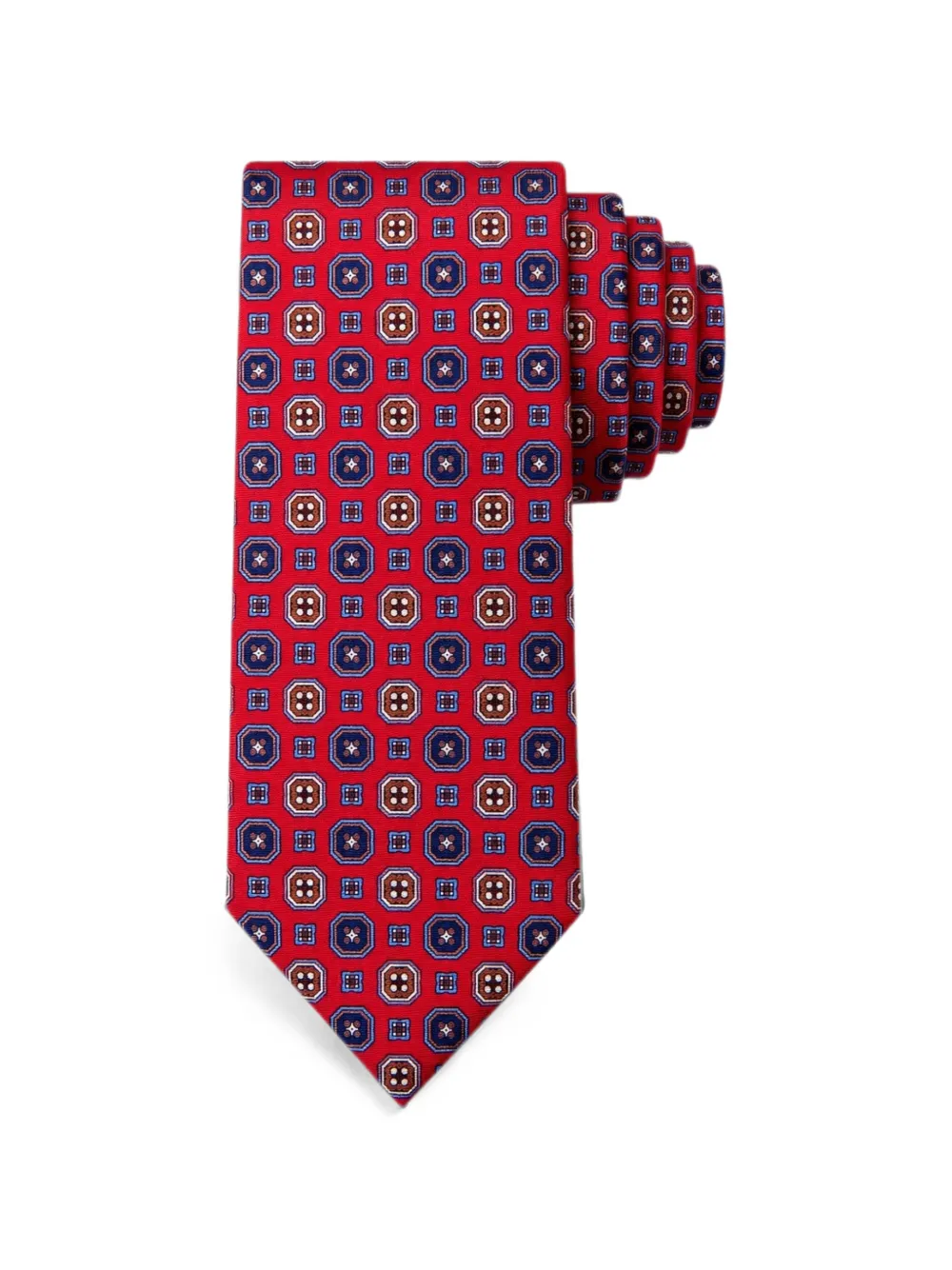 Bona Furtuna Geometric-print Tie In Pink