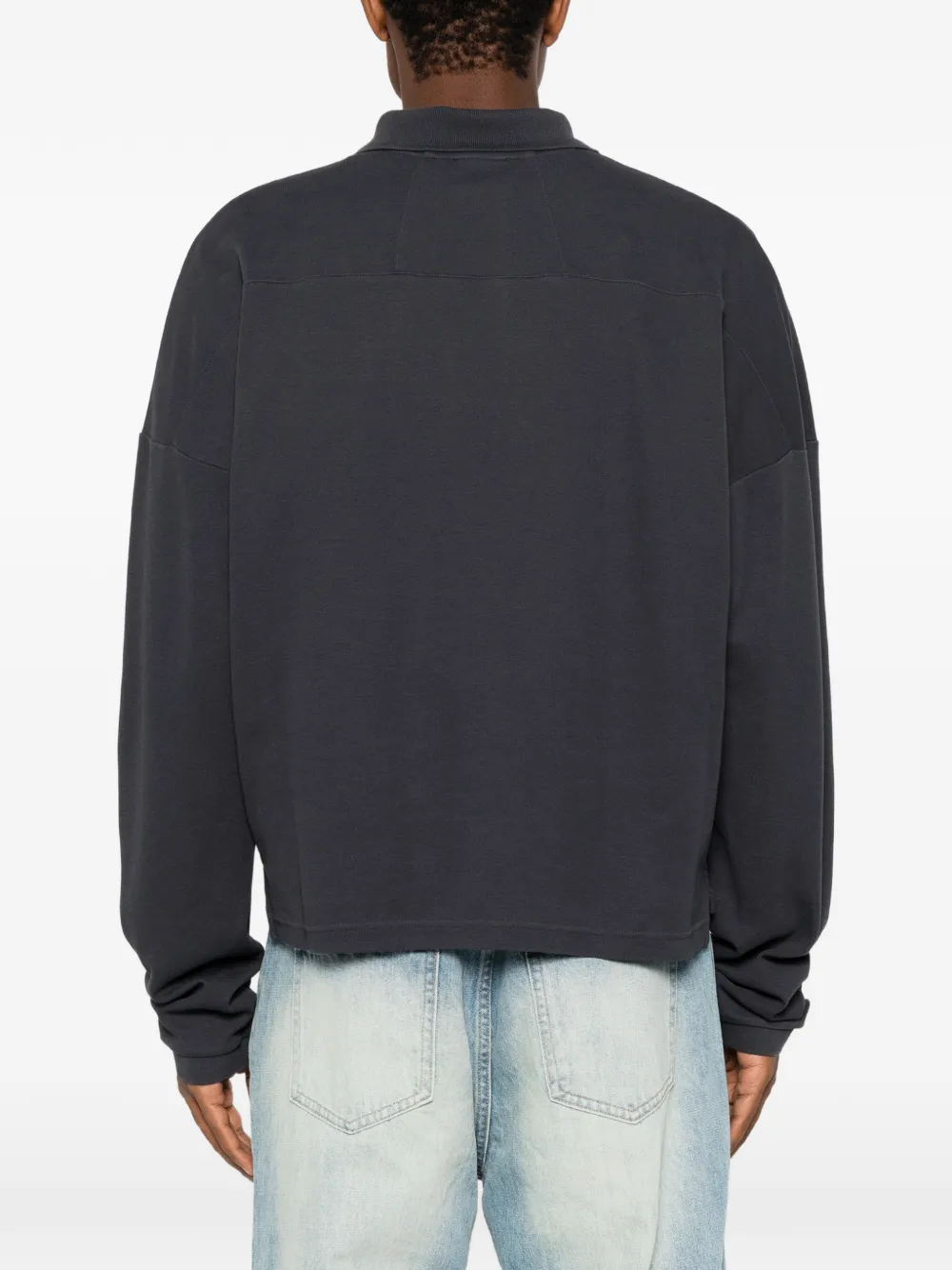 RHUDE Poloshirt met lange mouwen Blauw