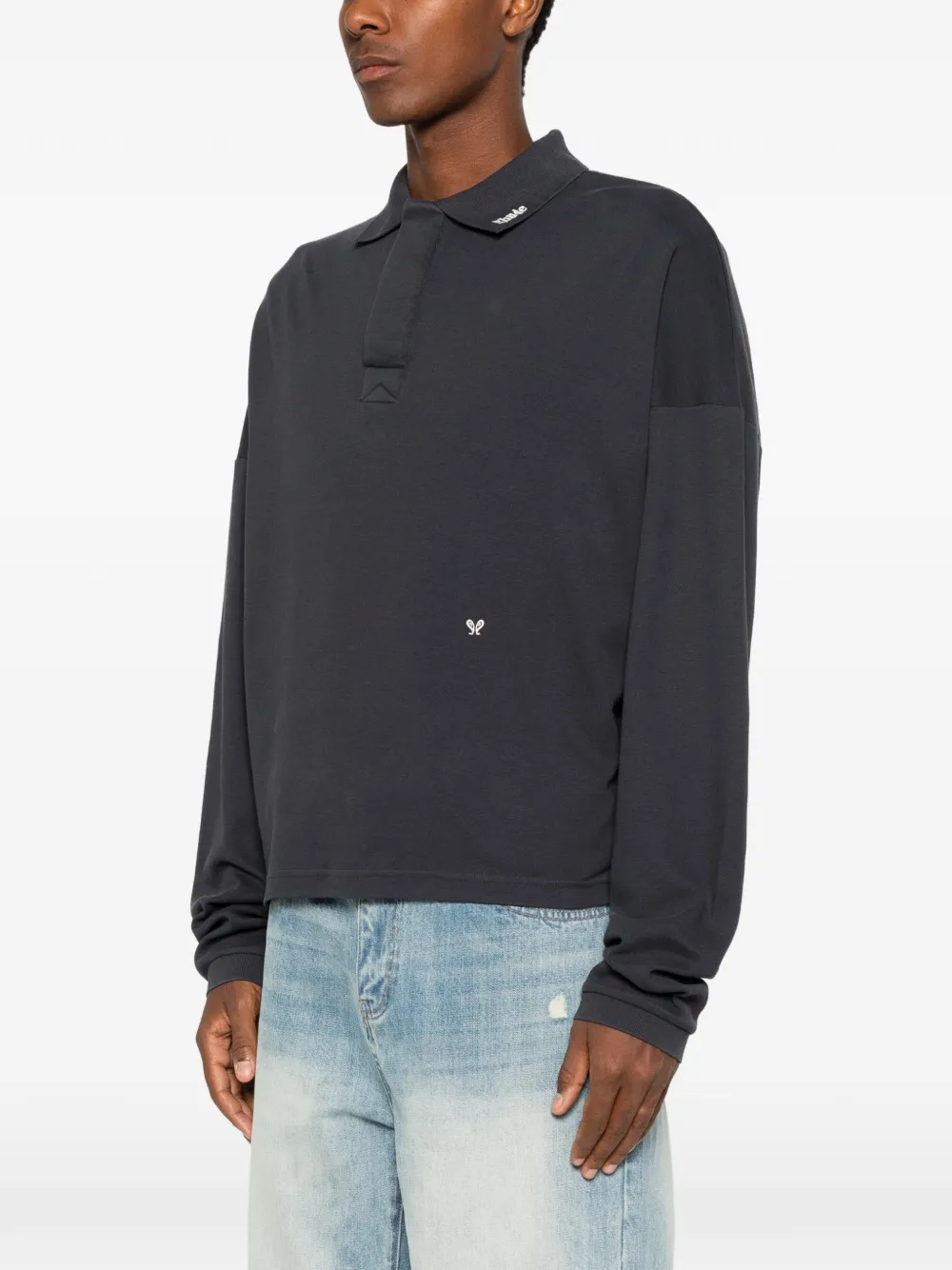 RHUDE Poloshirt met lange mouwen Blauw