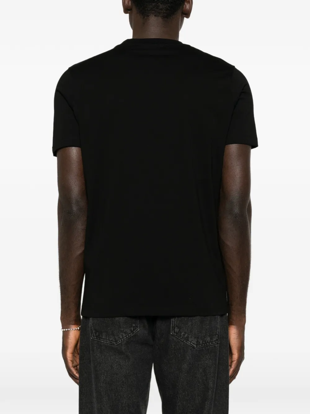 Karl Lagerfeld Katoenen T-shirt met Ikonik-patch Zwart