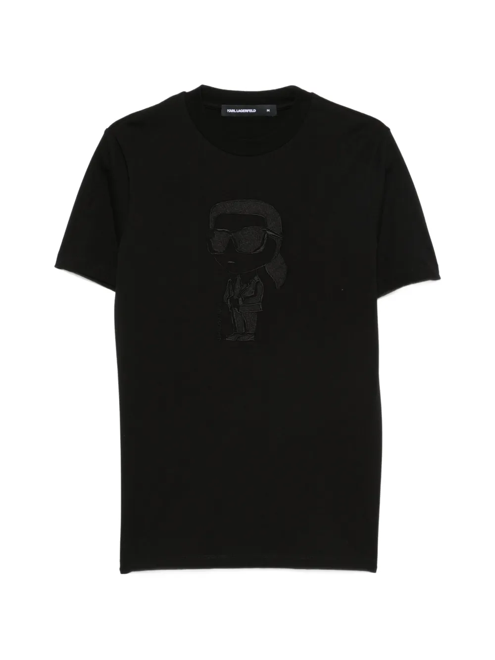 Karl Lagerfeld Ikonik-patch cotton T-shirt - Schwarz
