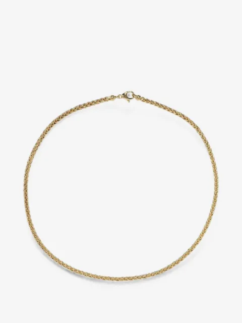 Azlee woven chain necklace