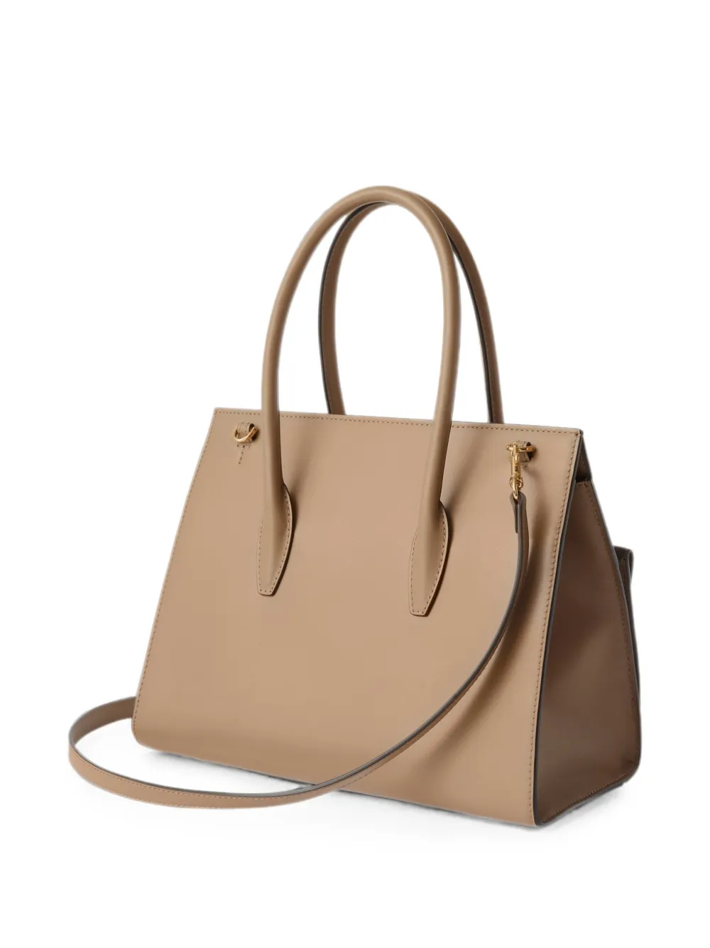 Furla Greta leren shopper Beige