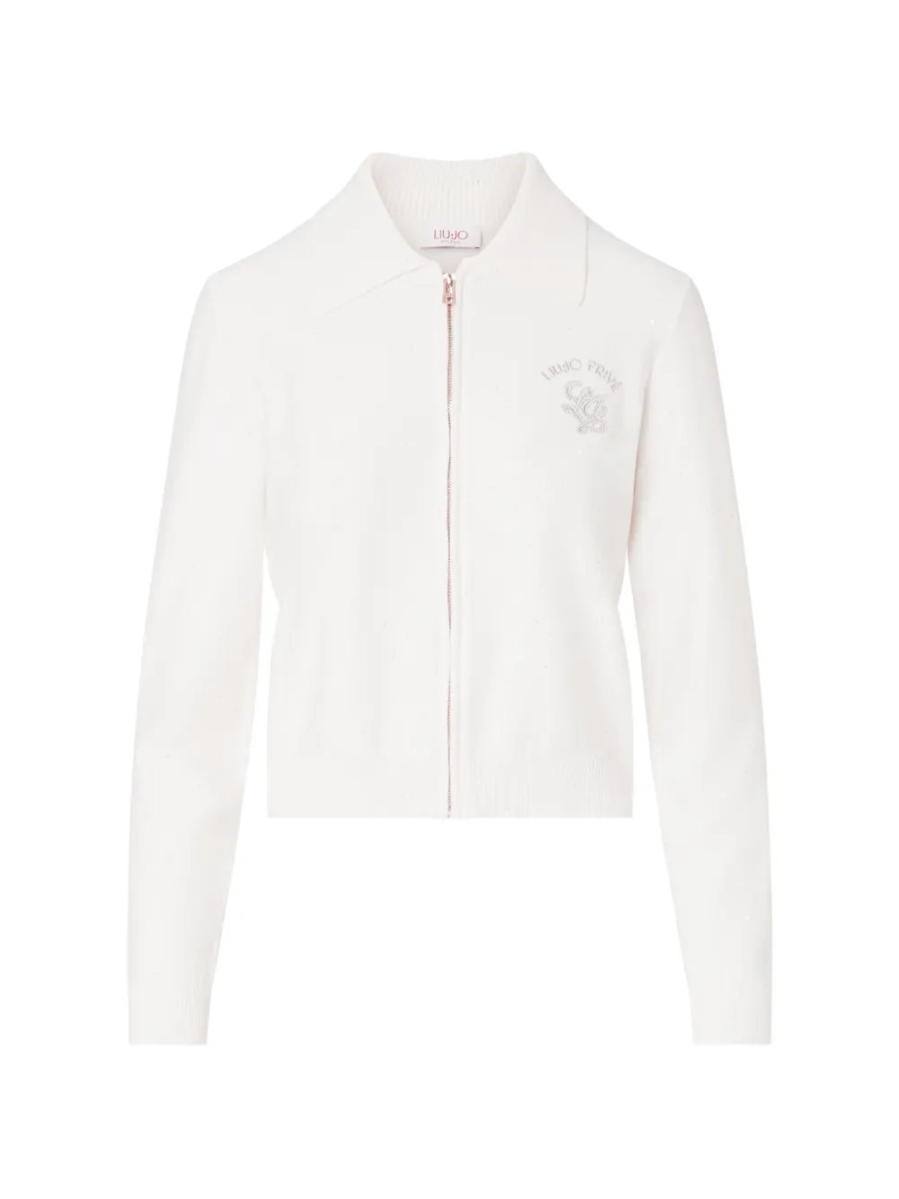 LIU JO cardigan with micro sequins - Weiß