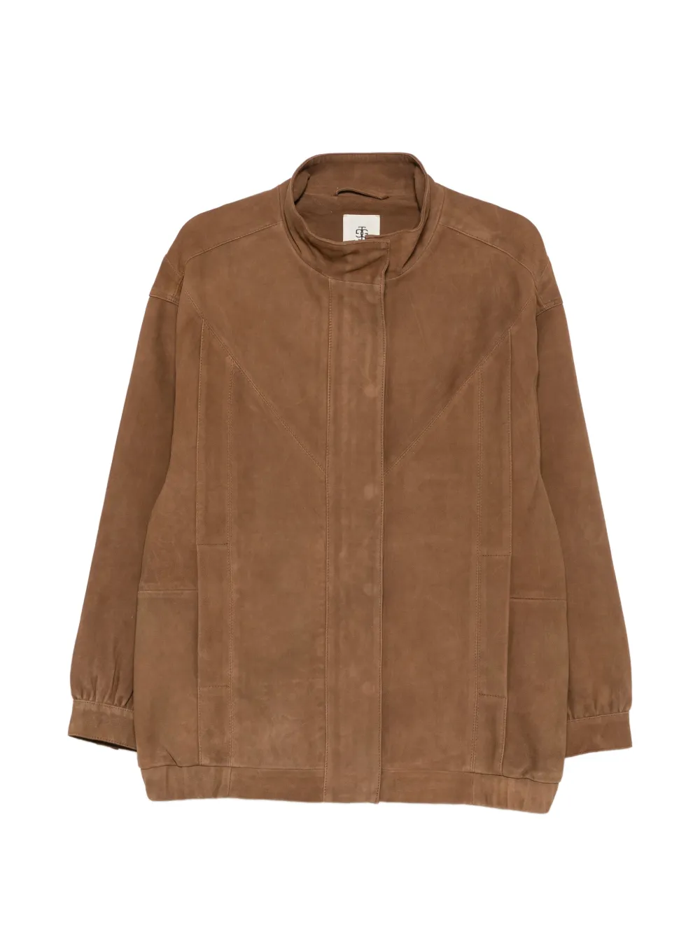 The Garment Geneve suede panelled jacket - Marrone