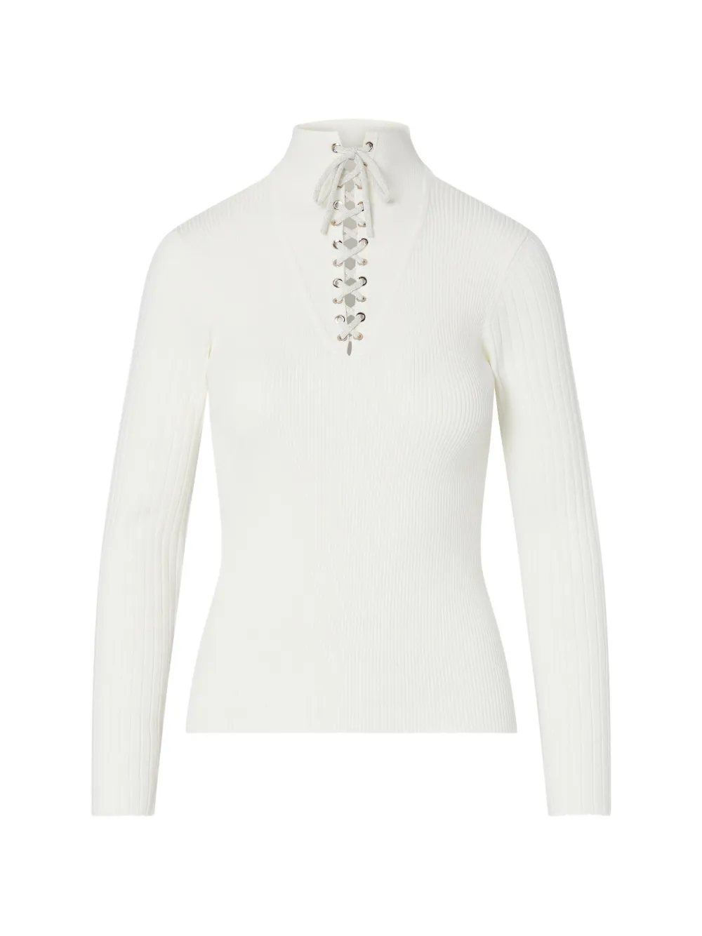 LIU JO sweater with strings - Bianco