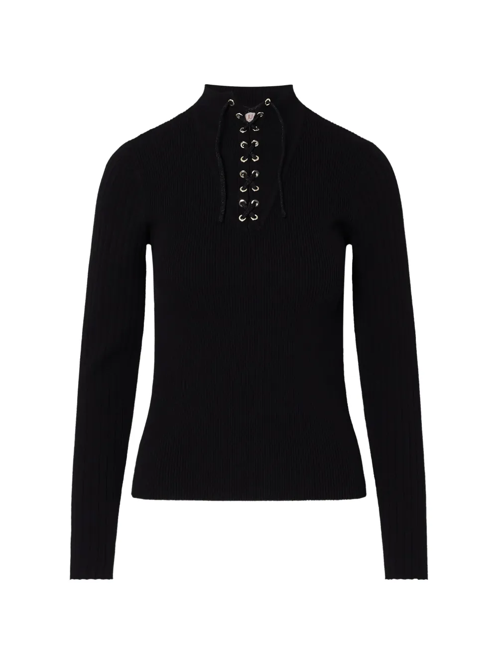 LIU JO sweater with strings - Nero