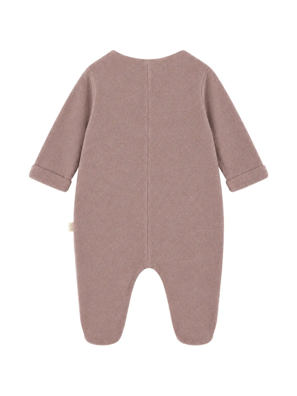 NANAN Pyjama met dubbele rij knopen en fleece-textuur Beige
