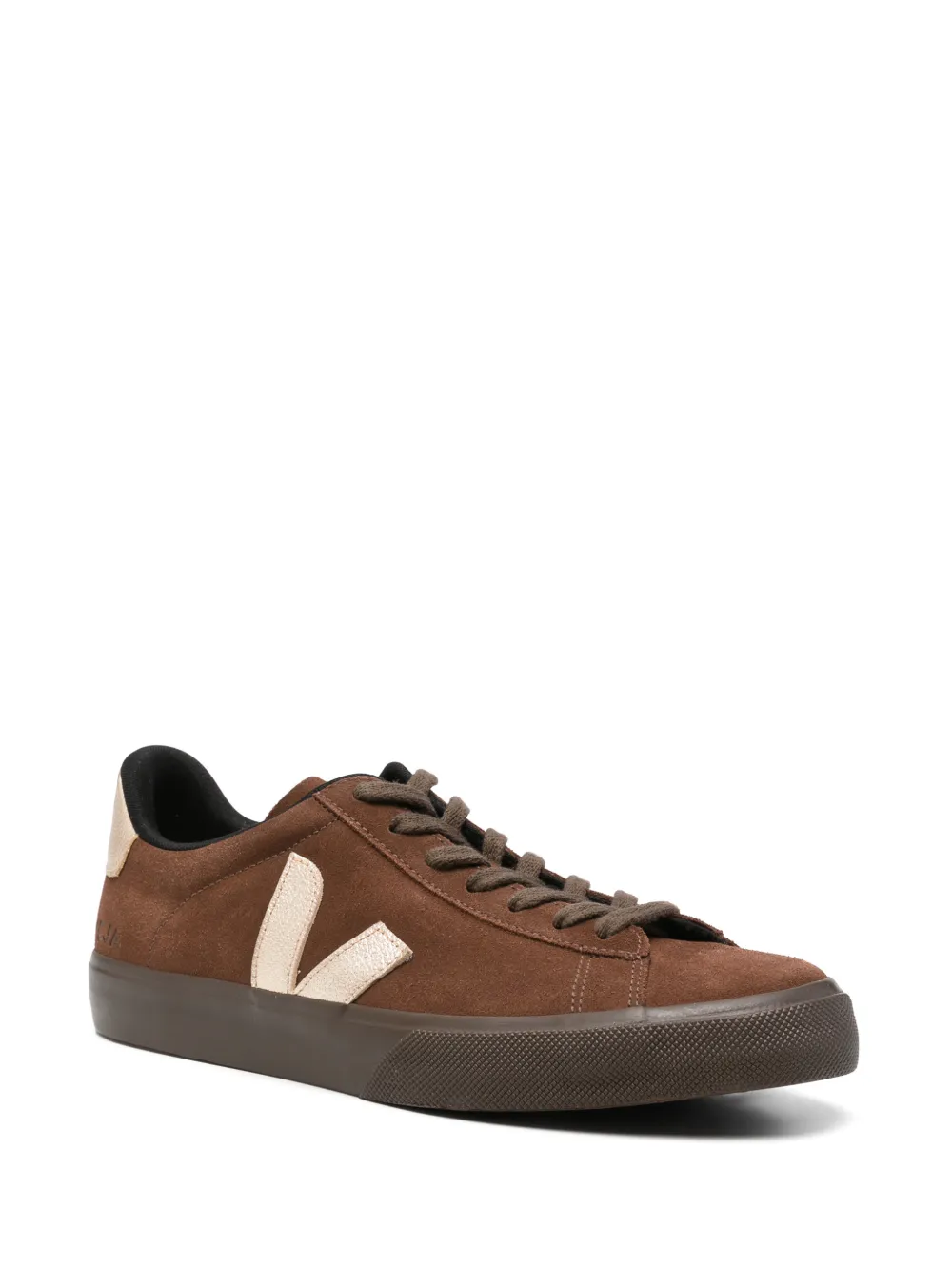 VEJA Campo logo-detail suede sneakers Bruin