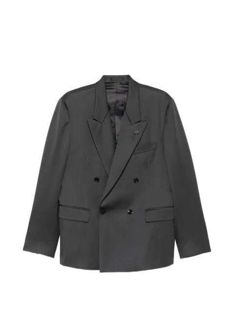 Lardini double-breasted peak-lapel blazer