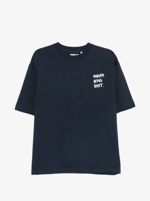 GEORGE. slogan-print crew-neck T-shirt