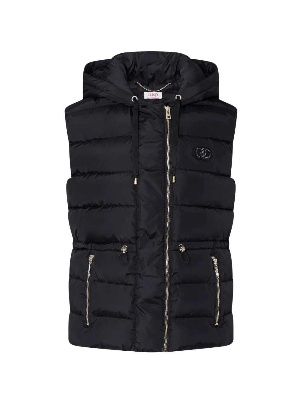 LIU JO short padded nylon jacket - Nero
