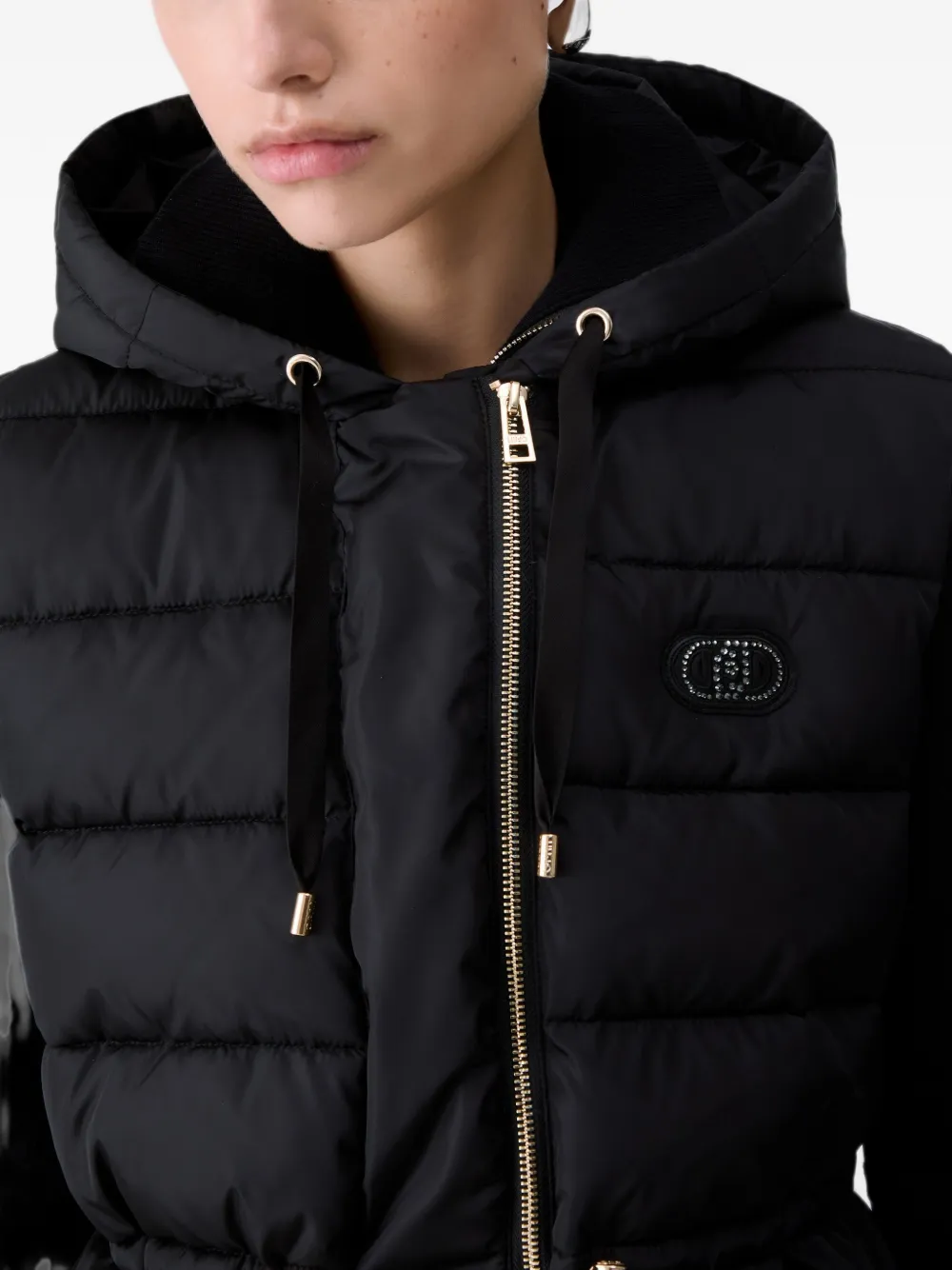 LIU JO Gewatteerd nylon jack Zwart