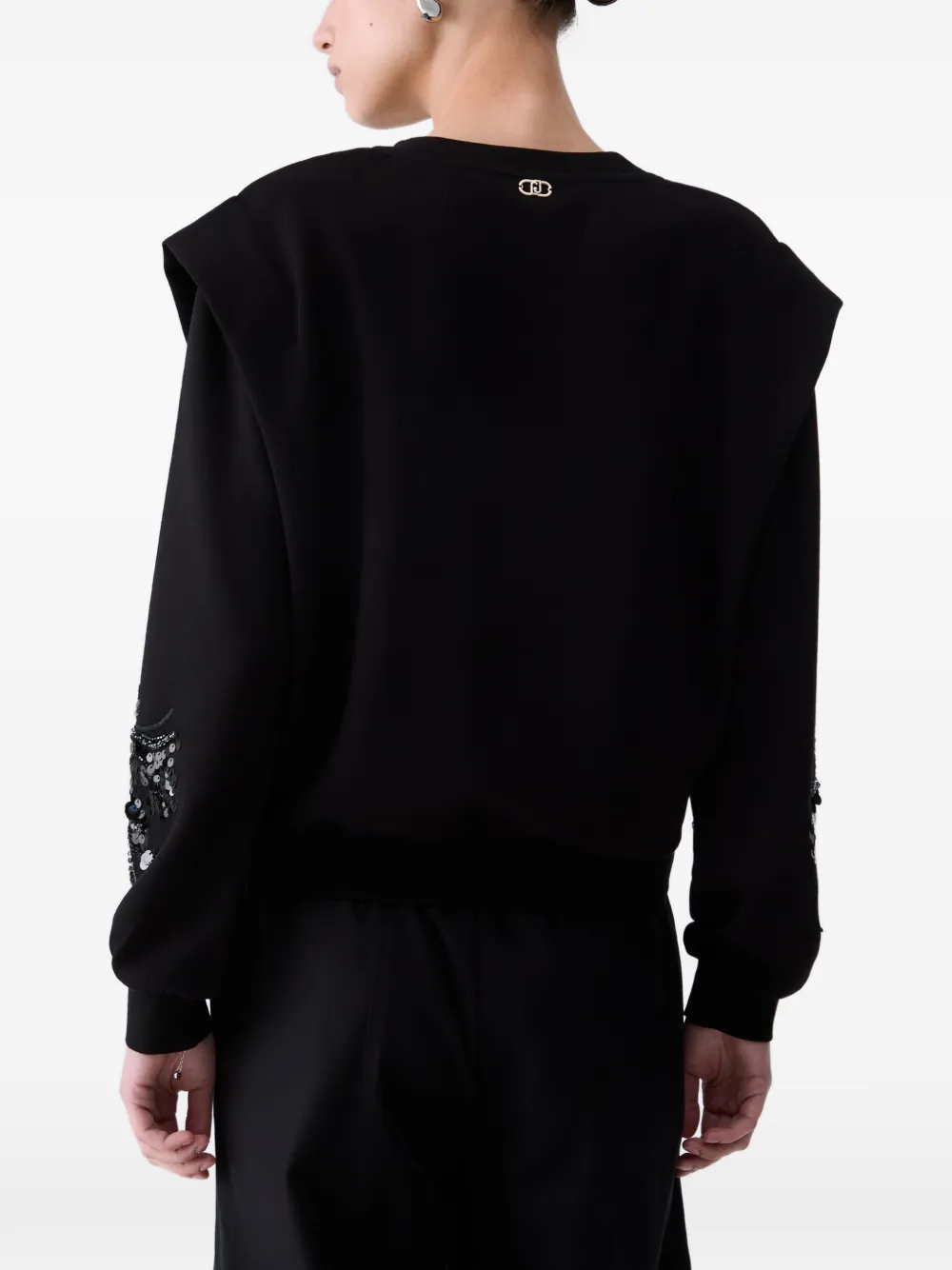 LIU JO Blouse met geborduurde sieraden Zwart