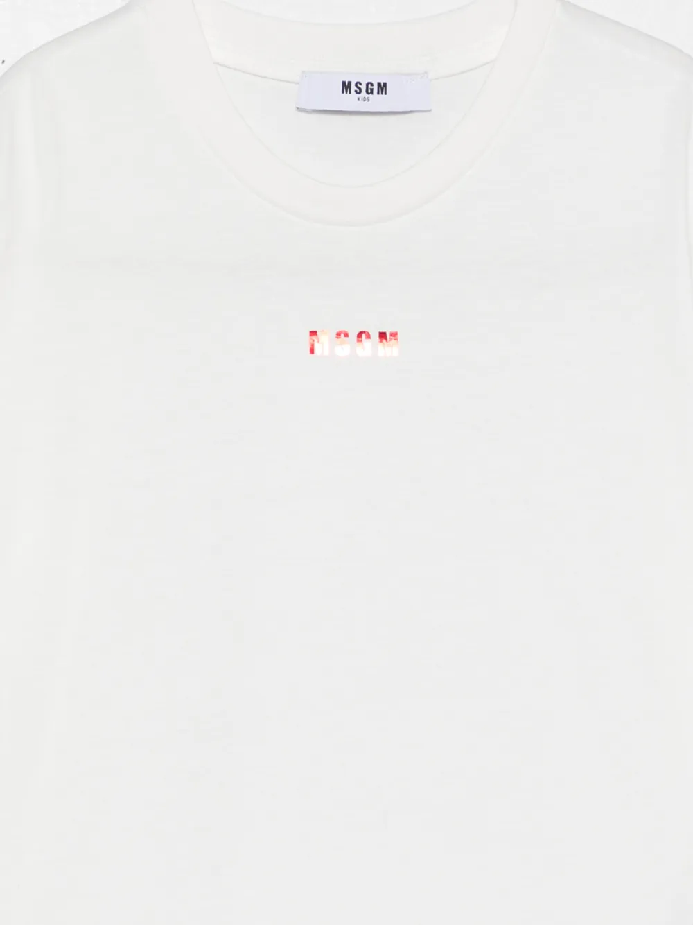 MSGM Kids T-shirt met logoprint Wit