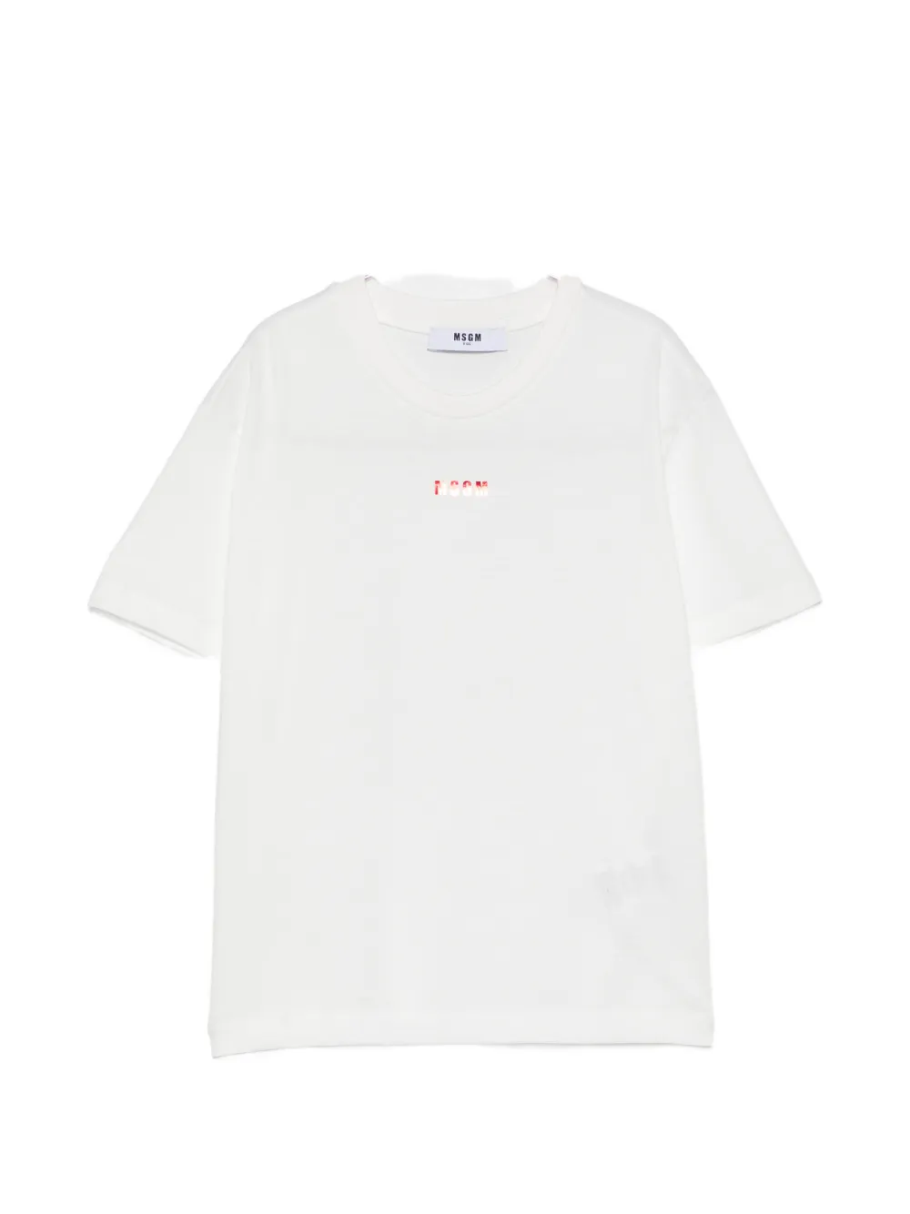 MSGM Kids logo-print T-shirt - Bianco