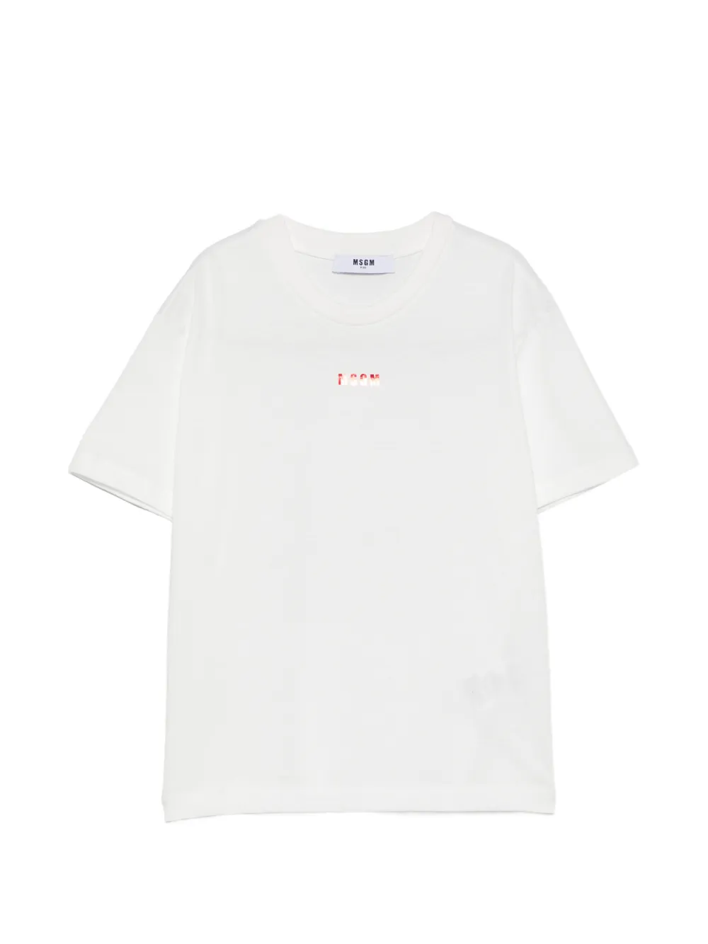 MSGM Kids logo-print T-shirt - Bianco