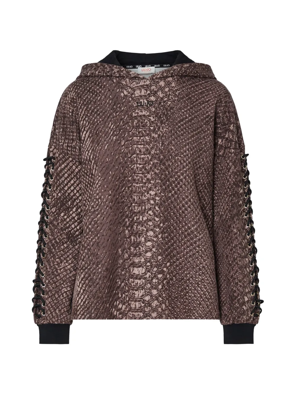 LIU JO sweatshirt with animal print - Braun