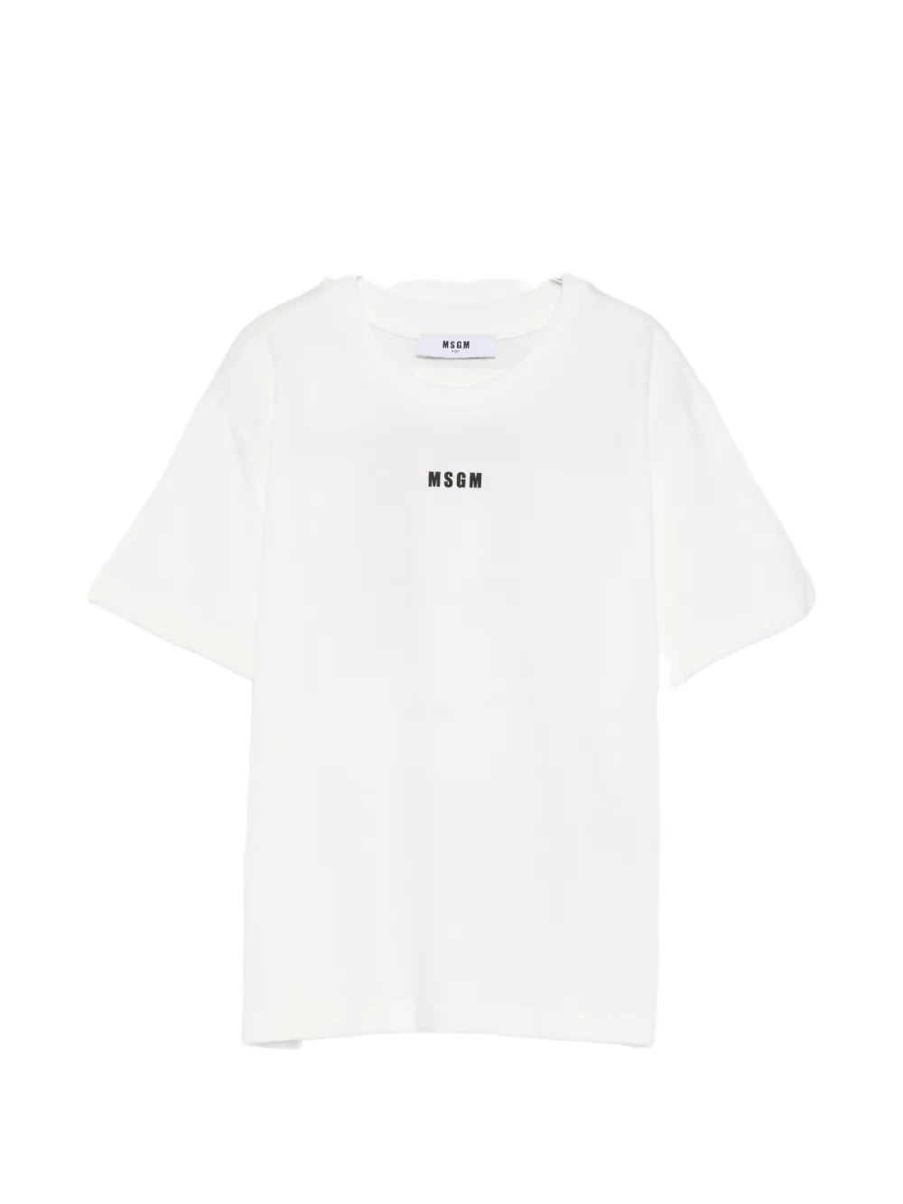 MSGM Kids logo-print graphic-print T-shirt - Bianco