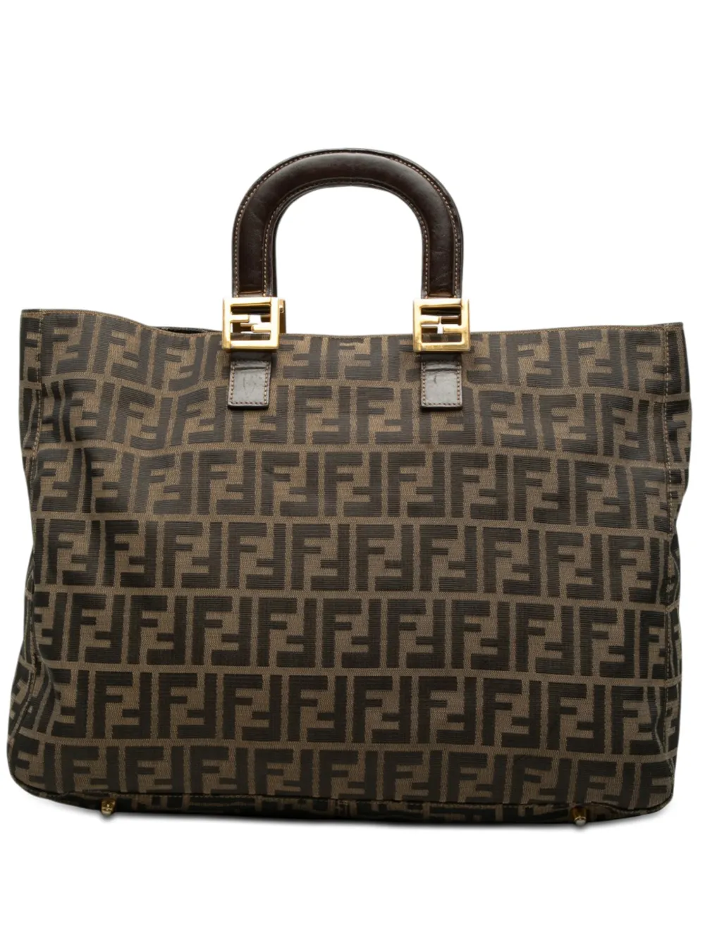 Fendi Pre-Owned 20th Century Large Zucca Canvas Twins tote bag - Brown