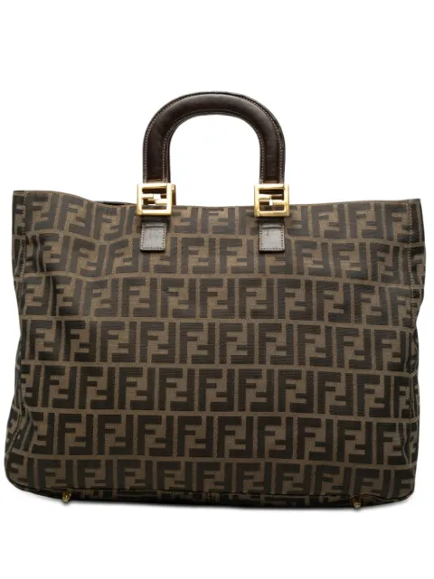Fendi Pre-Owned 20th Century Large Zucca Canvas Twins tote bag