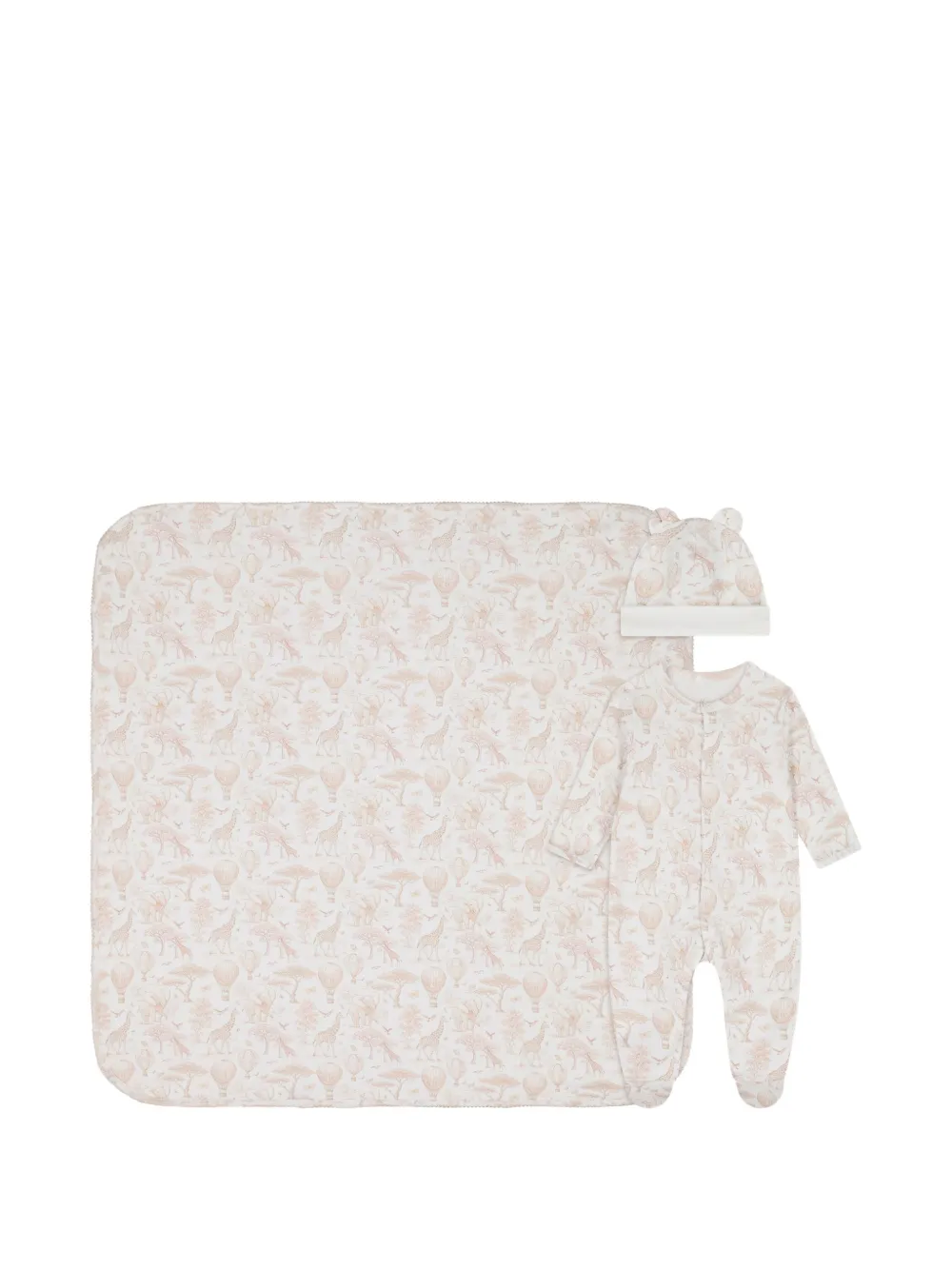 My Little Pie animal-print babygrow set - Weiß