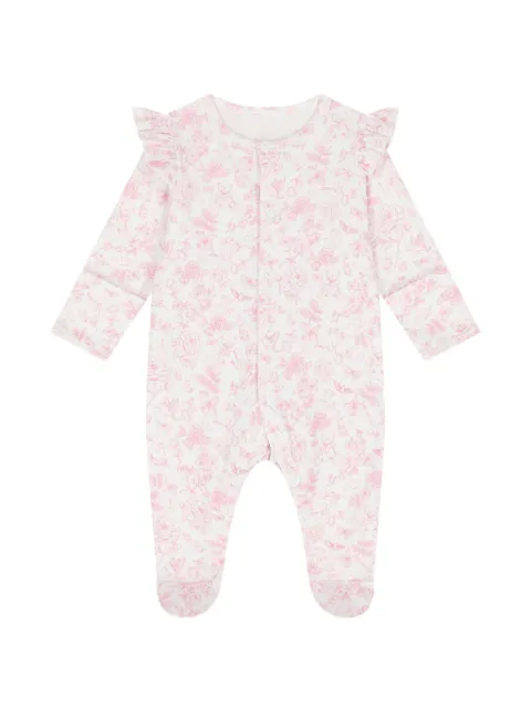 My Little Pie ruffled floral-print sleepsuit
