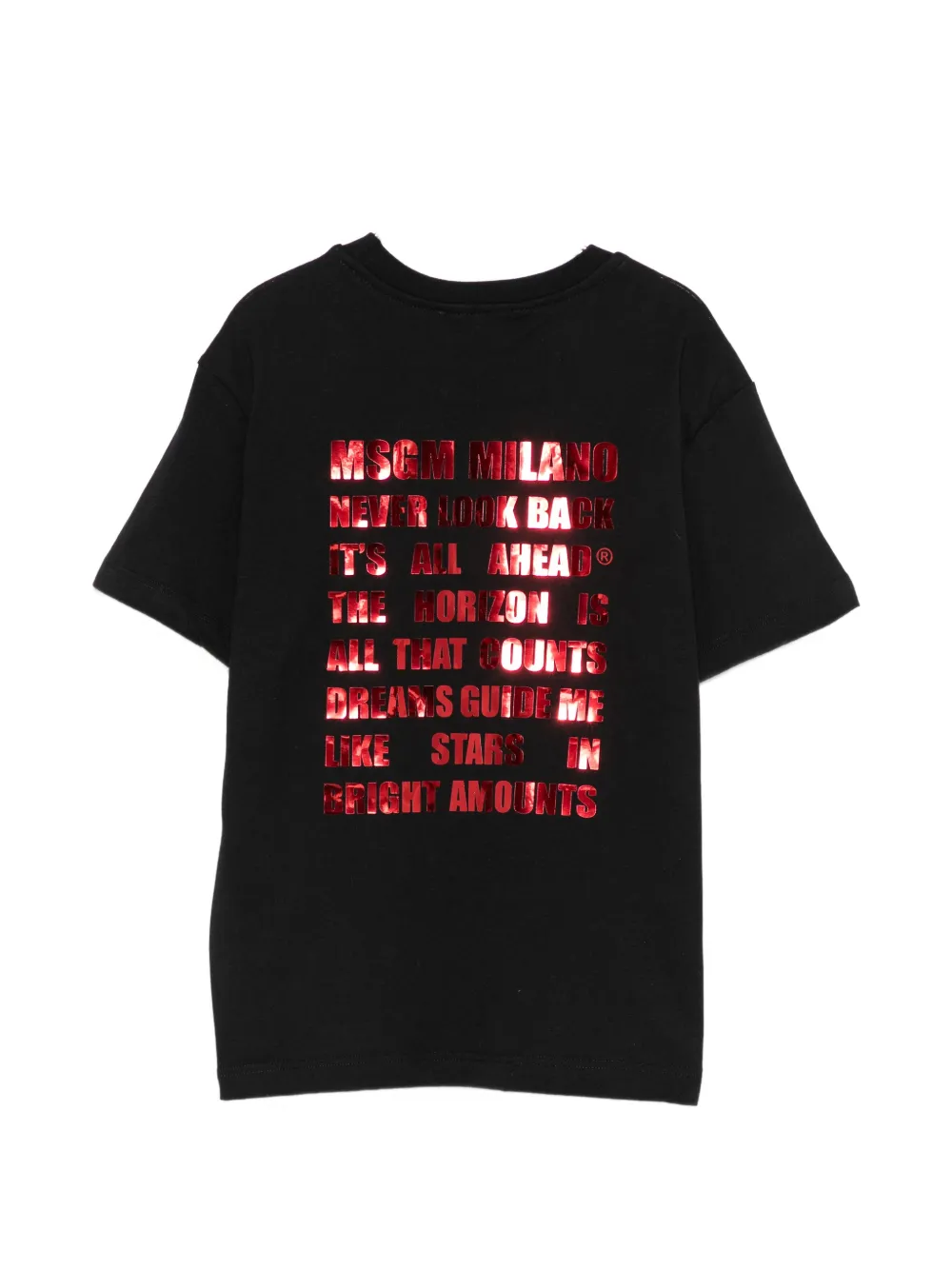 MSGM Kids T-shirt met logoprint Zwart