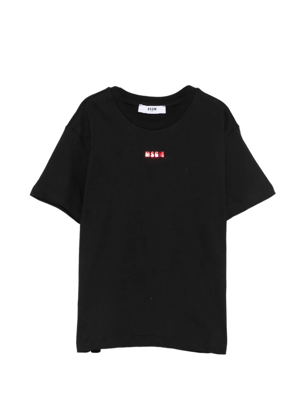 MSGM Kids logo-print T-shirt - Schwarz