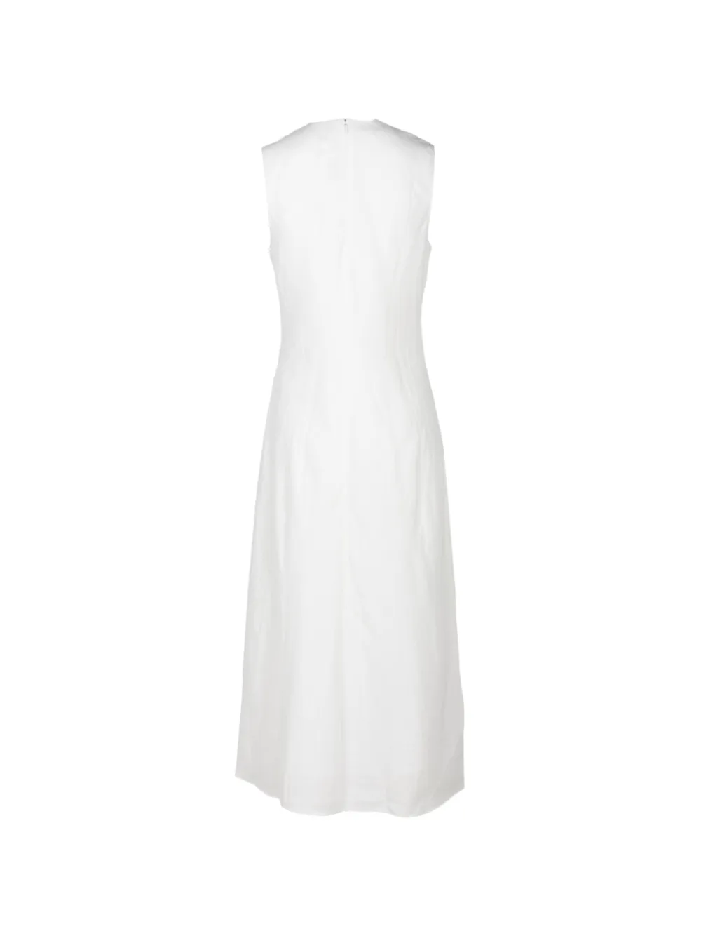 Vince Mouwloze midi-jurk met uitgesneden details Wit