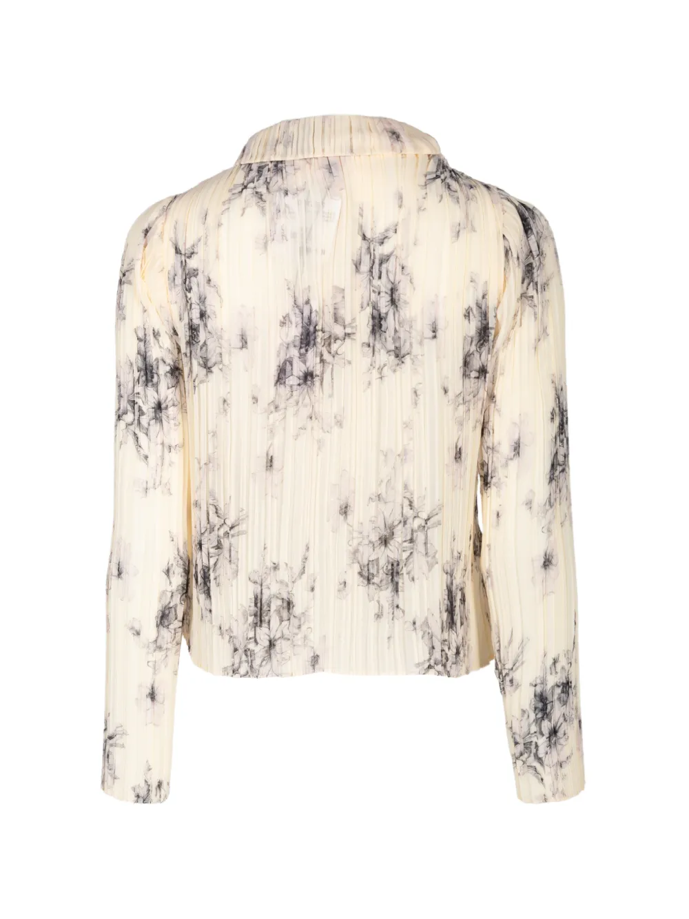 Cinq A Sept Delaine floral-print plissé-effect blouse Beige