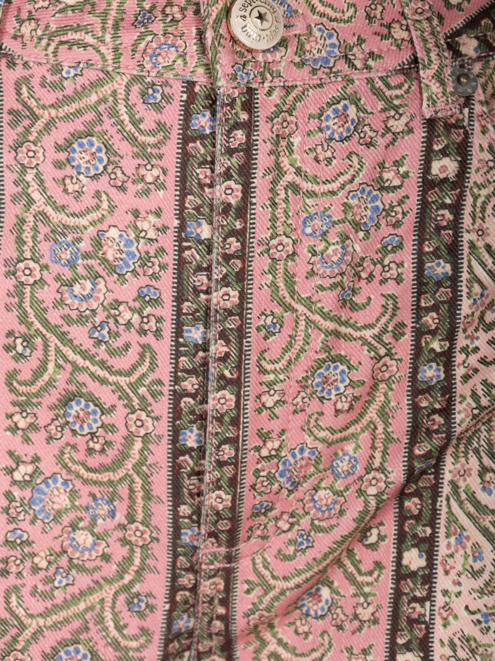 Cinq A Sept Charlie jeans met paisley-print Roze