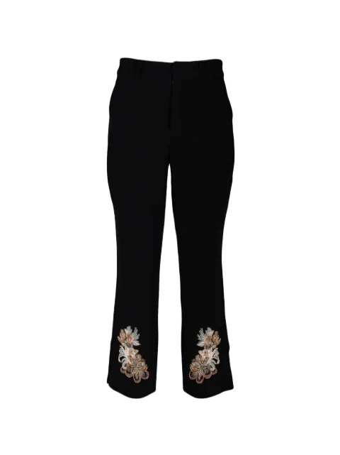 Cinq A Sept pantalones Kerry con bordado floral