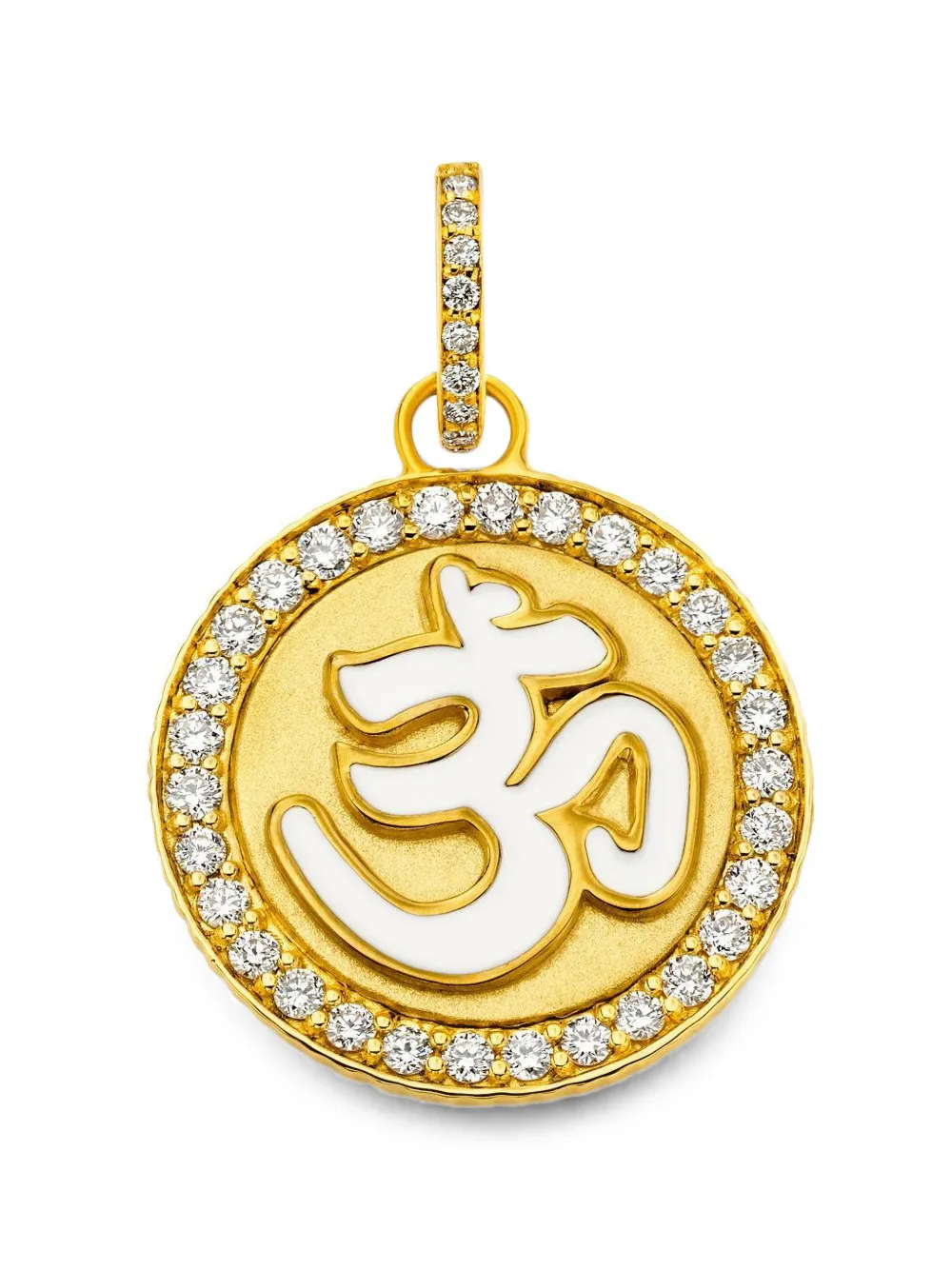 BUDDHA MAMA Pendente Om con diamanti - Oro