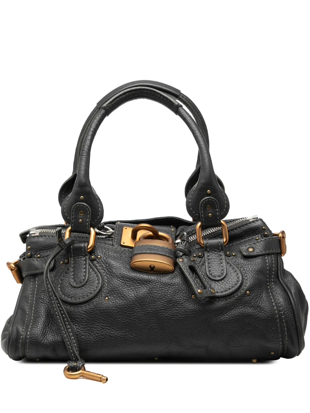 Chloé Pre-Owned 2006 Leather Paddington handbag - Black