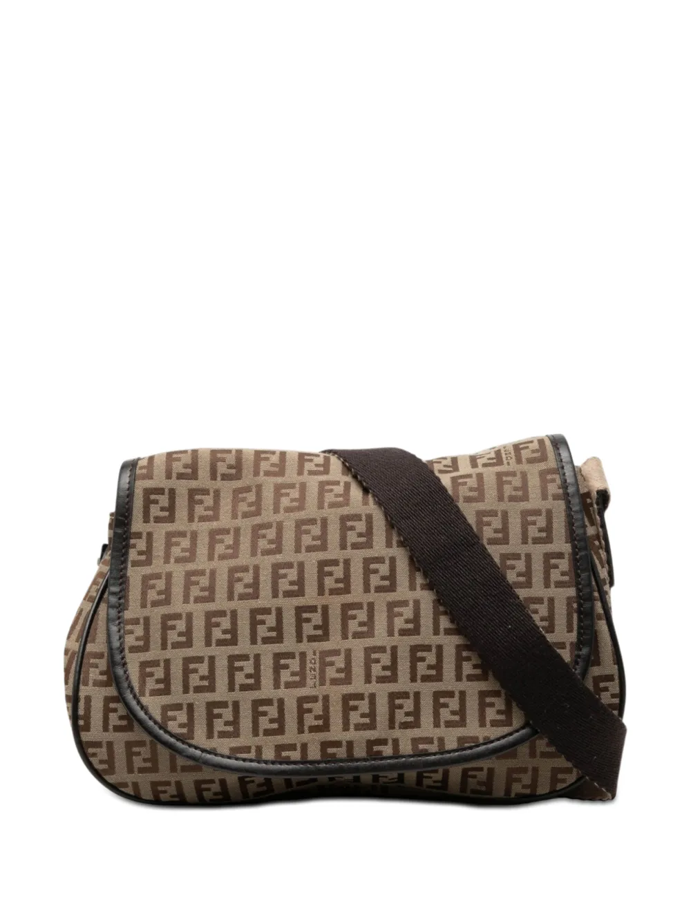 Fendi Pre-Owned 2000-2010 Zucchino Canvas crossbody bag - Brown