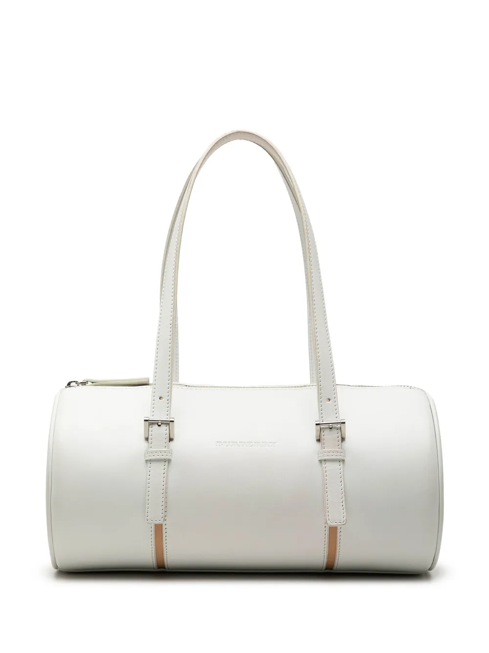 Burberry Pre-Owned Borsa a spalla Barrel in pelle 2000-2017 - Bianco