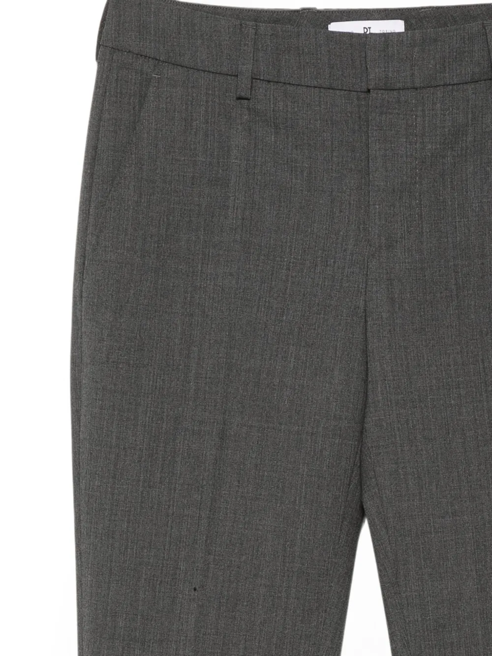 PT Torino Straight wollen broek Grijs
