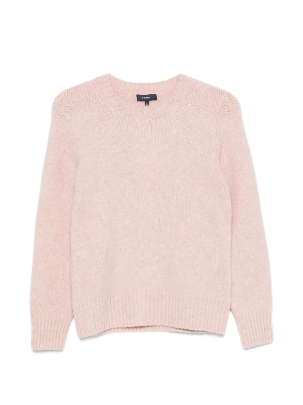 Soeur ribbed-trim sweater - Rosa