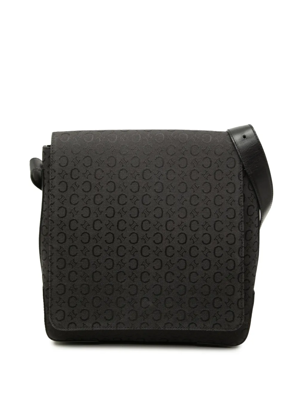 Celine Pre-Owned 20th Century C Macadam Canvas shoulder bag - Black