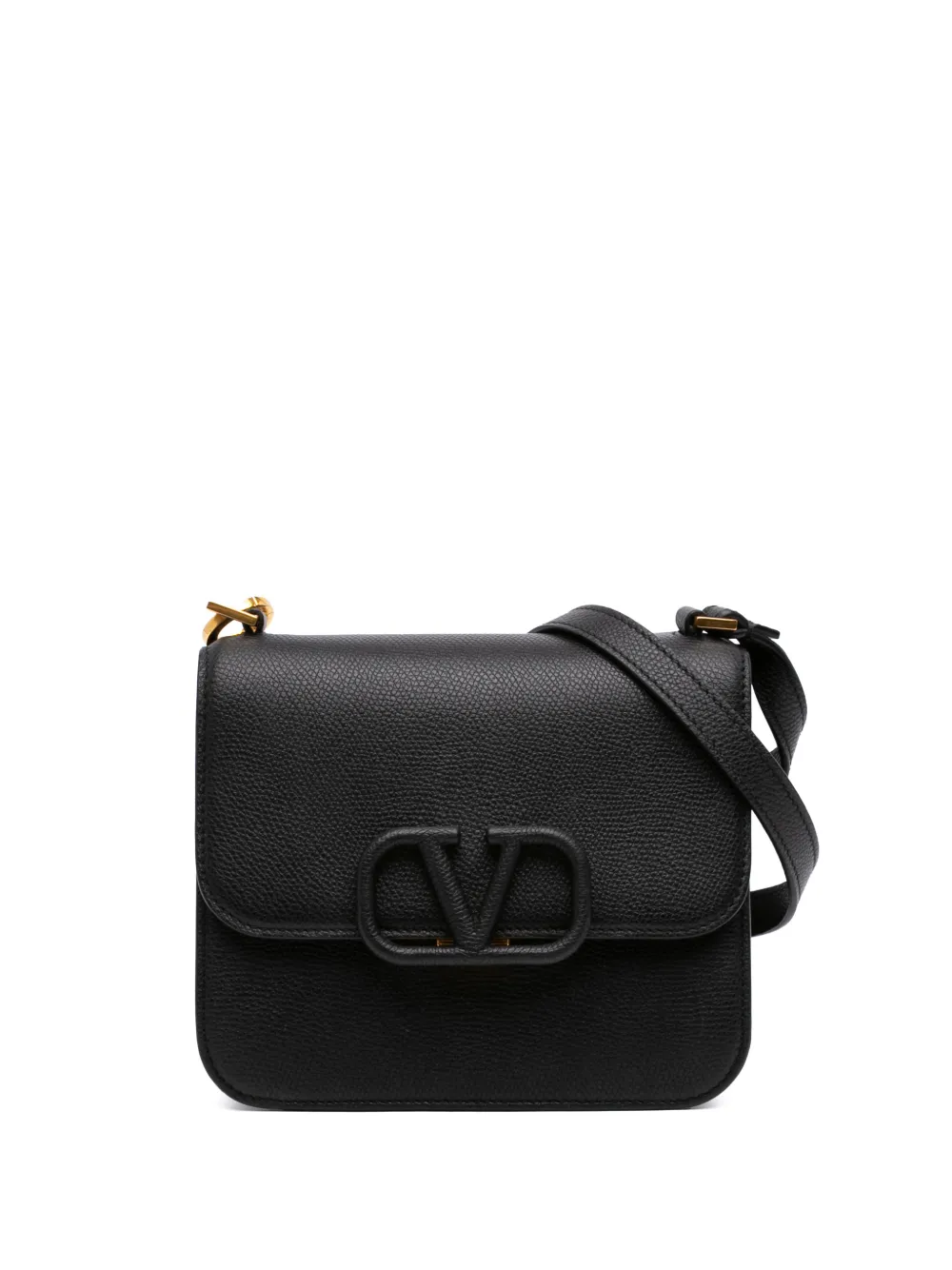 Valentino Garavani Pre-Owned 2018-2026 Small Grained Calfskin VSling crossbody bag - Black
