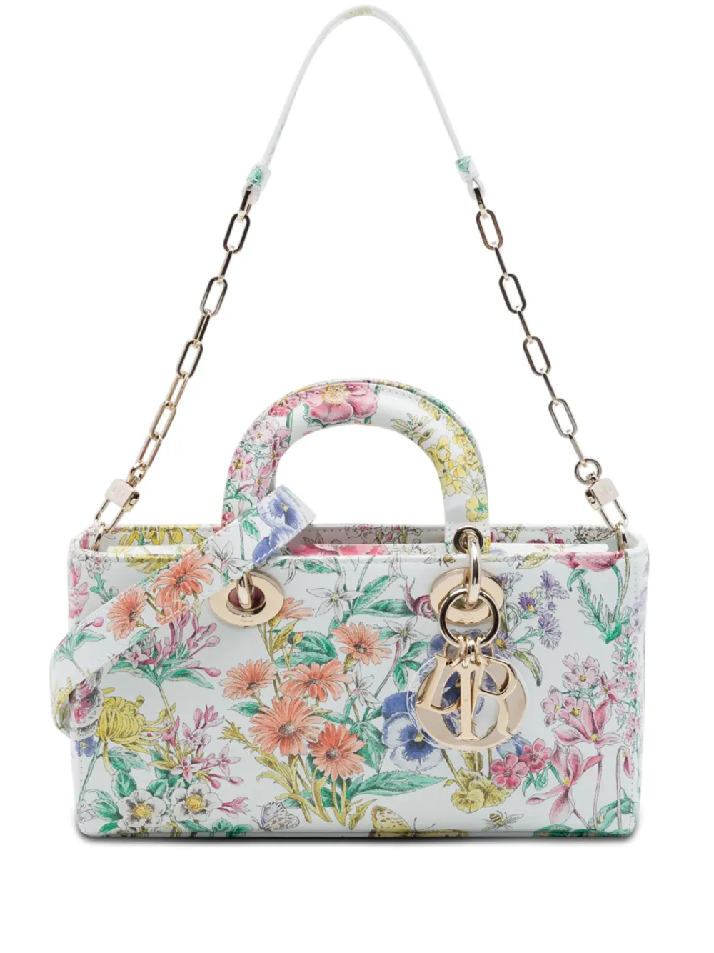 Christian Dior Pre-Owned 2025 Medium Calfskin Astral Flowers Lady D Joy satchel - Multicolour