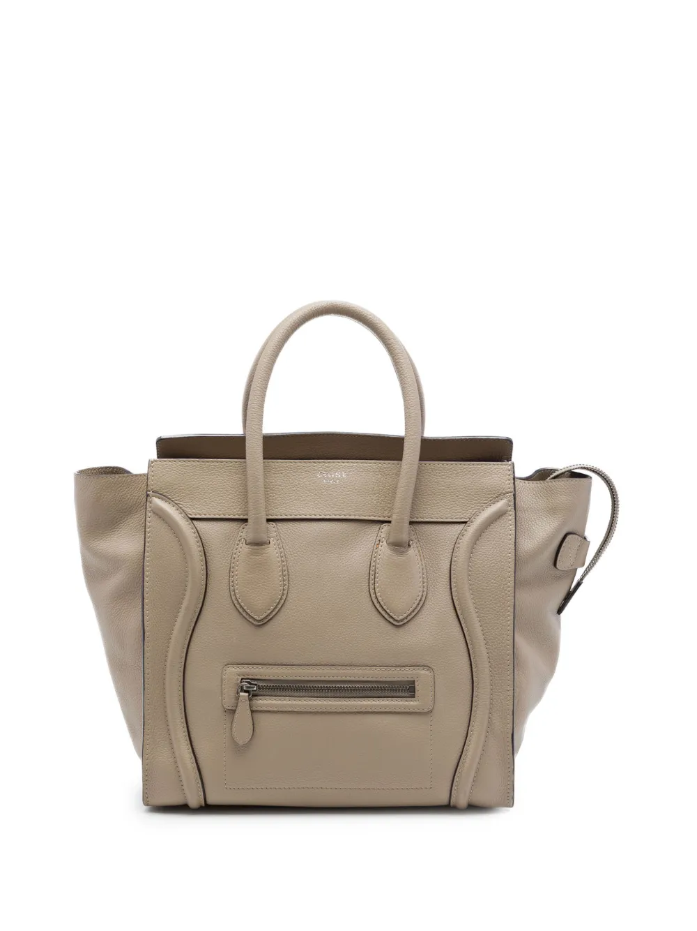 Celine Pre-Owned 2011 Mini Drummed Calfskin Luggage tote bag - Neutrals