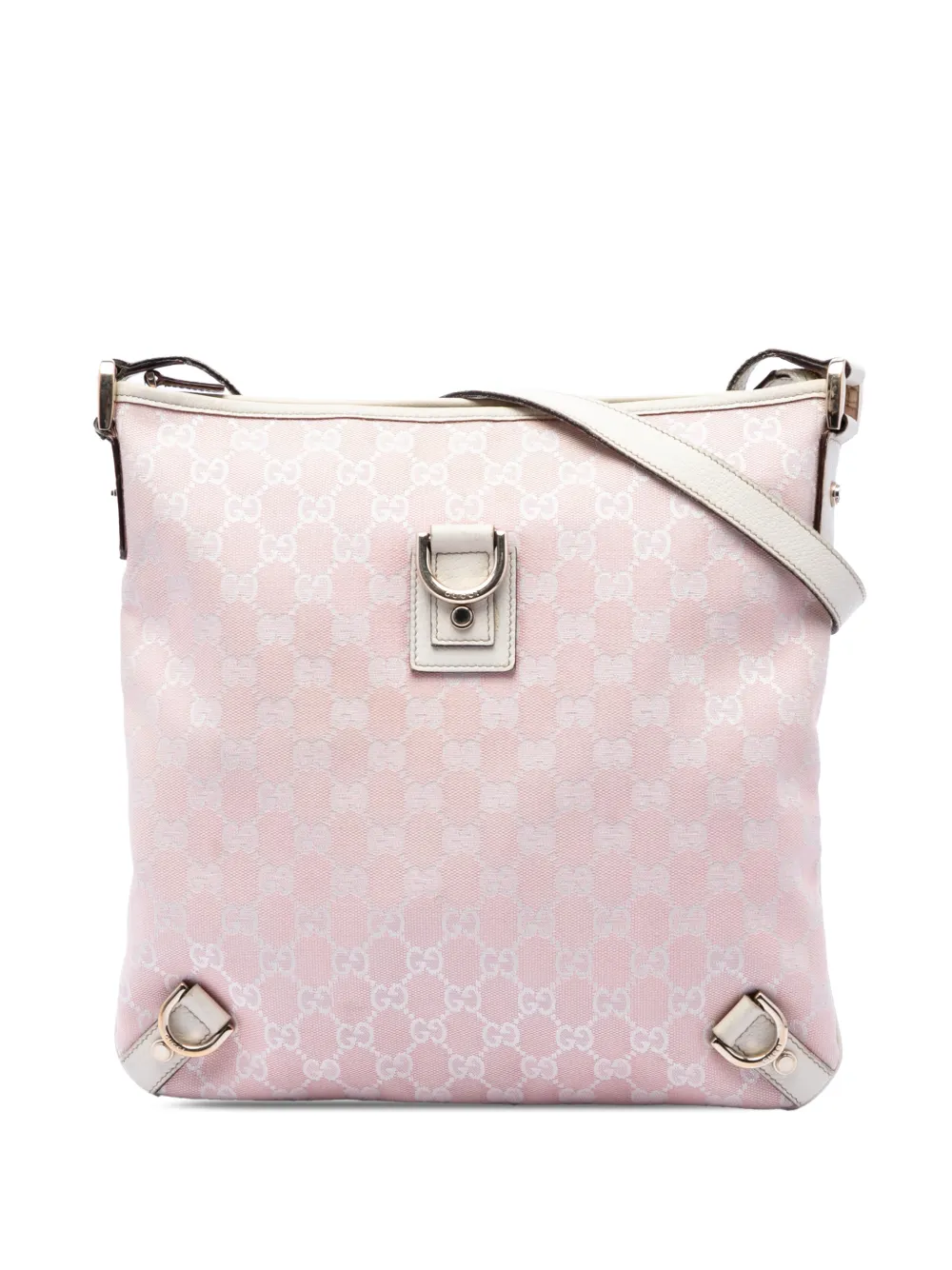 Gucci Pre-Owned Borsa a tracolla Abbey in tela GG con anello a D 2000-2015 - Rosa