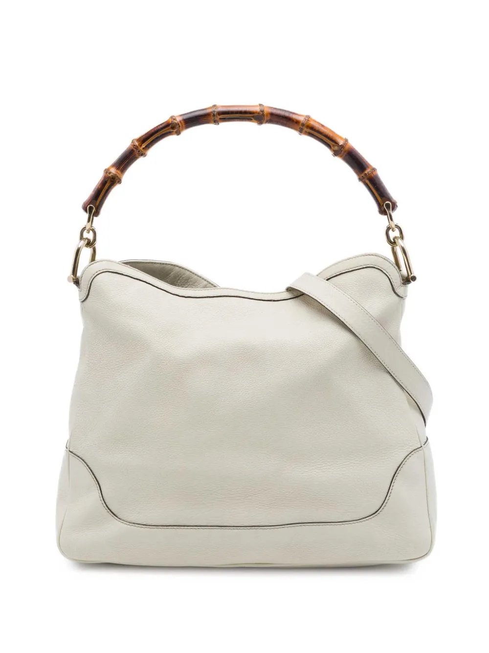 Gucci Pre-Owned 2016-2026 Bamboo Diana Satchel-Tasche aus Kalbsleder - Weiß
