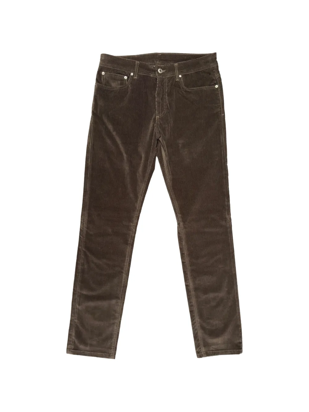 Luciano Barbera straight-leg corduroy trousers - Marrone