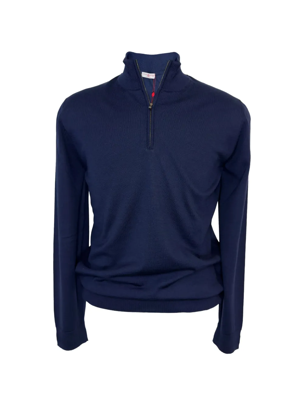 Luciano Barbera quarter-zip wool sweater - Blau