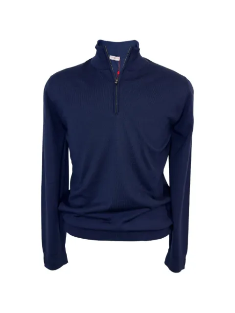 Luciano Barbera quarter-zip wool sweater