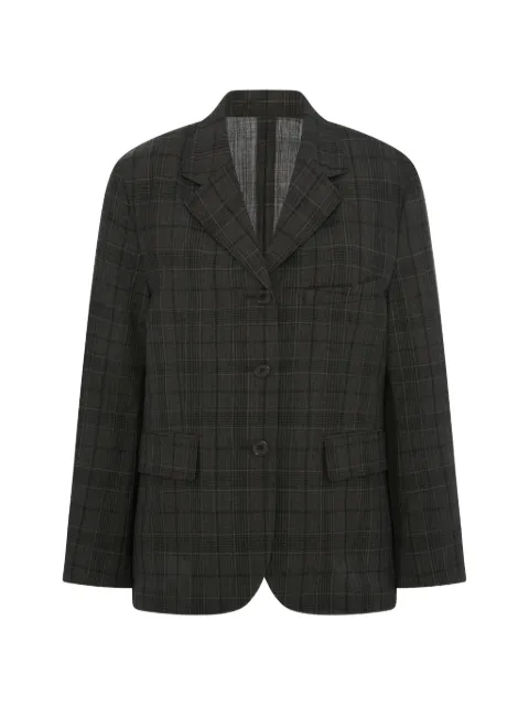 6397 Relaxed Sporting check-pattern blazer